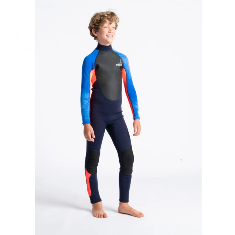 C-Skins Element 3/2mm Junior Wetsuit Slate Navy Flo Red - J2XL 1 C-Skins Element 3/2mm Junior Wetsuit Slate Navy Flo Red - J2XL