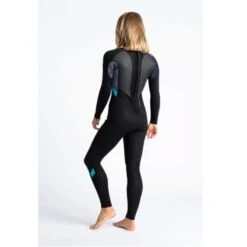 C-Skins Element 3/2mm Womens Wetsuit Black Tie Dye Cyan - UK 10 -Surf Gear Shop cel32stwrbbktdcyquarter2 69349