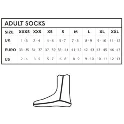 CSkins Swim Research Freedom Swim Socks 3mm - UK11 USA12 (EU45) 7 CSkins Swim Research Freedom Swim Socks 3mm - UK11 USA12 (EU45) -Surf Gear Shop cskins2020sizechartsocks 75829