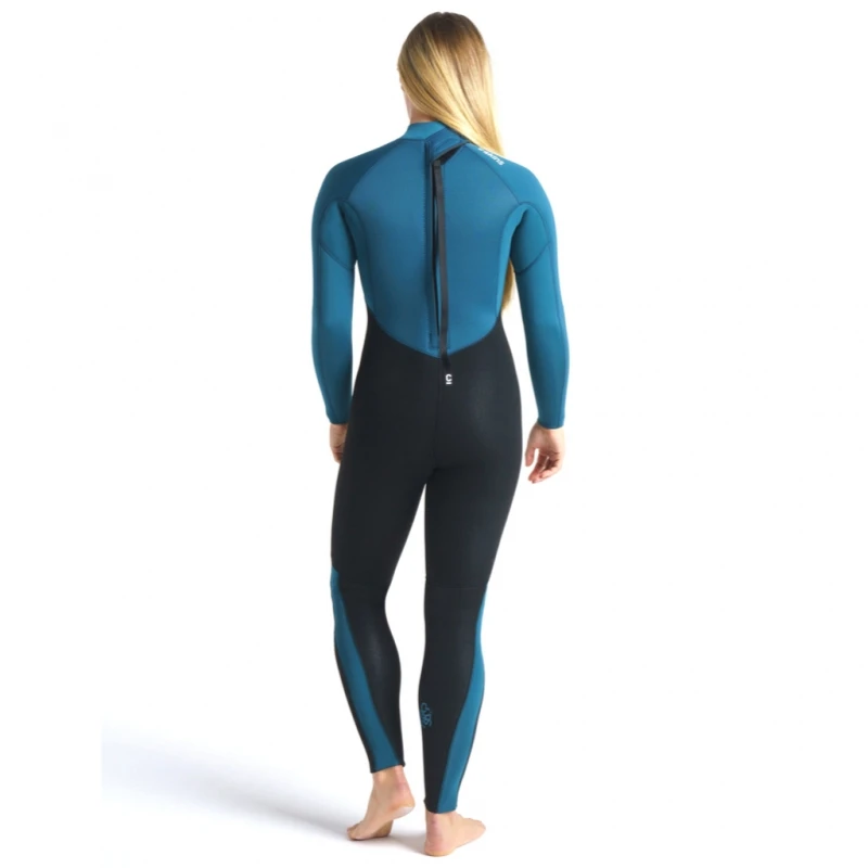 C-Skins Surflite 5/4/3mm Womens Wetsuit Back Zip Black Blue Marine - UK 10 3 C-Skins Surflite 5/4/3mm Womens Wetsuit Back Zip Black Blue Marine - UK 10 - Image 3