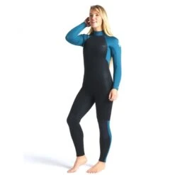 C-Skins Surflite 5/4/3mm Womens Wetsuit Back Zip Black Blue Marine - UK 10 13 C-Skins Surflite 5/4/3mm Womens Wetsuit Back Zip Black Blue Marine - UK 10 -Surf Gear Shop csl54wbzrvbmwhfrontquarter3 81774