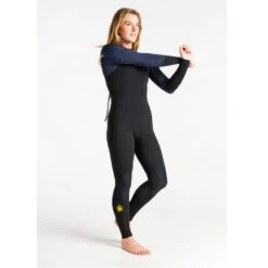 C-Skins Solace 3/2mm Womens Wetsuit Back Zip - UK 14 -Surf Gear Shop cso32wbzbkbssfquarter1 10037