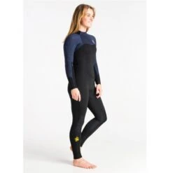 C-Skins Solace 3/2mm Womens Wetsuit Back Zip - UK 14 -Surf Gear Shop cso32wbzbkbssfquarter4 10577