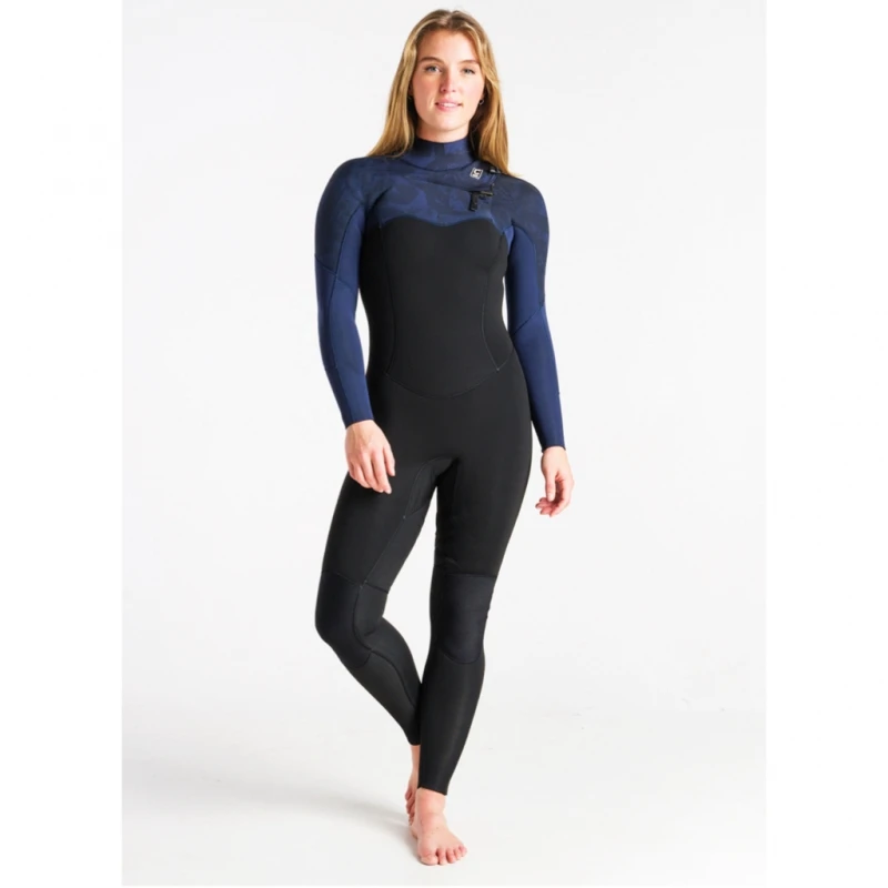 C-Skins Solace 4/3mm Womens Wetsuit Chest Zip Black Bluestone - UK 8 1 C-Skins Solace 4/3mm Womens Wetsuit Chest Zip Black Bluestone - UK 8