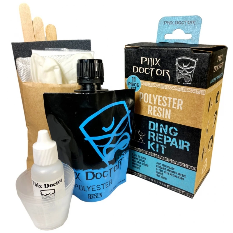 Phix Doctor Polyester Surfboard Ding Repair Kit 1 Phix Doctor Polyester Surfboard Ding Repair Kit