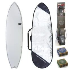 NSP 7ft2 Fish Surfboard Package White