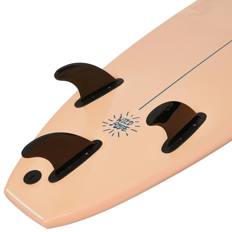 Foamie 6ft Wild Ride Soft Surfboard Coral 2 Foamie 6ft Wild Ride Soft Surfboard Coral - Image 2