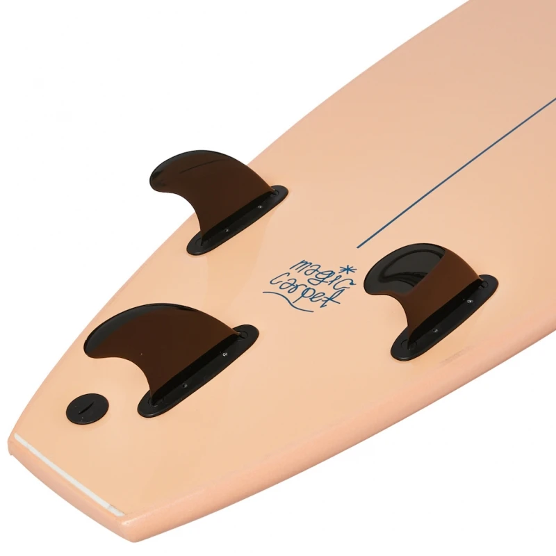 Foamie 7ft Magic Carpet Soft Surfboard Coral 2 Foamie 7ft Magic Carpet Soft Surfboard Coral - Image 2