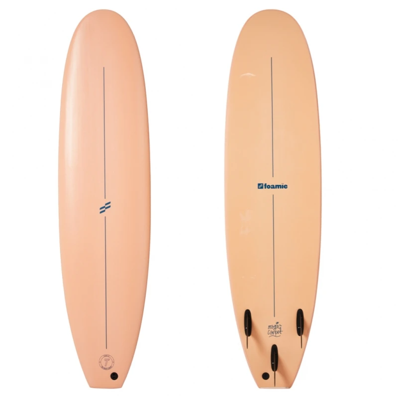 Foamie 7ft Magic Carpet Soft Surfboard Coral 1 Foamie 7ft Magic Carpet Soft Surfboard Coral