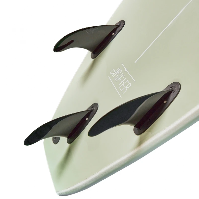 Foamie 8ft Drifter Soft Surfboard White Olive 2 Foamie 8ft Drifter Soft Surfboard White Olive - Image 2