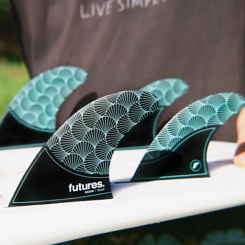 Futures Fins Rasta V2 Quad Fin Set 2 Futures Fins Rasta V2 Quad Fin Set - Image 2