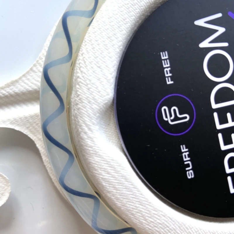 FCS 7ft Freedom Helix Leash Natural Black 2 FCS 7ft Freedom Helix Leash Natural Black - Image 2