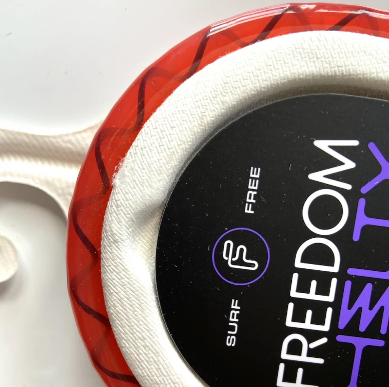 FCS 7ft Freedom Helix Leash Red Black 2 FCS 7ft Freedom Helix Leash Red Black - Image 2