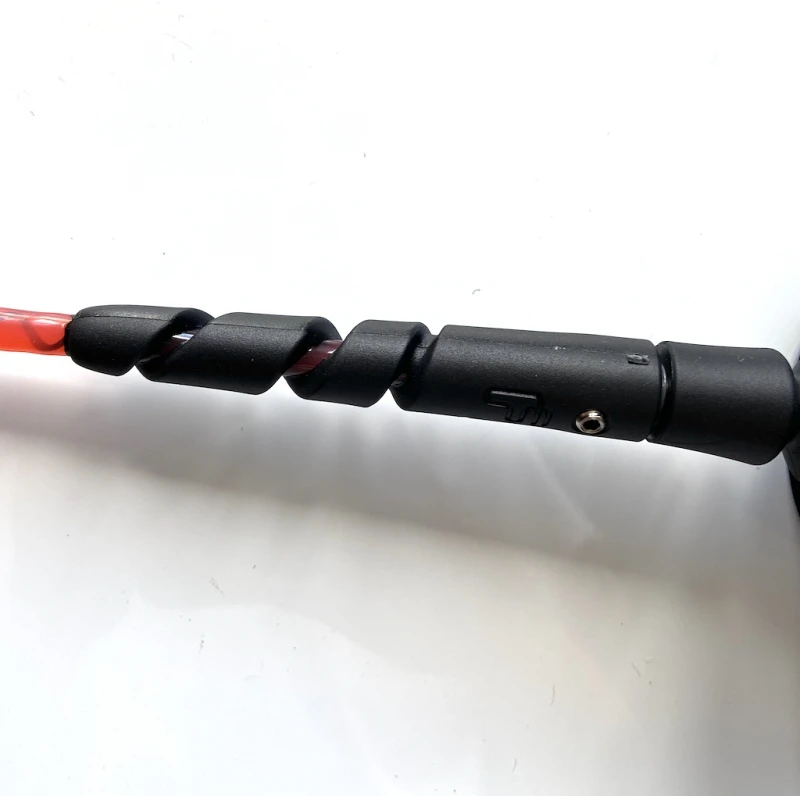 FCS 7ft Freedom Helix Leash Red Black 3 FCS 7ft Freedom Helix Leash Red Black - Image 3