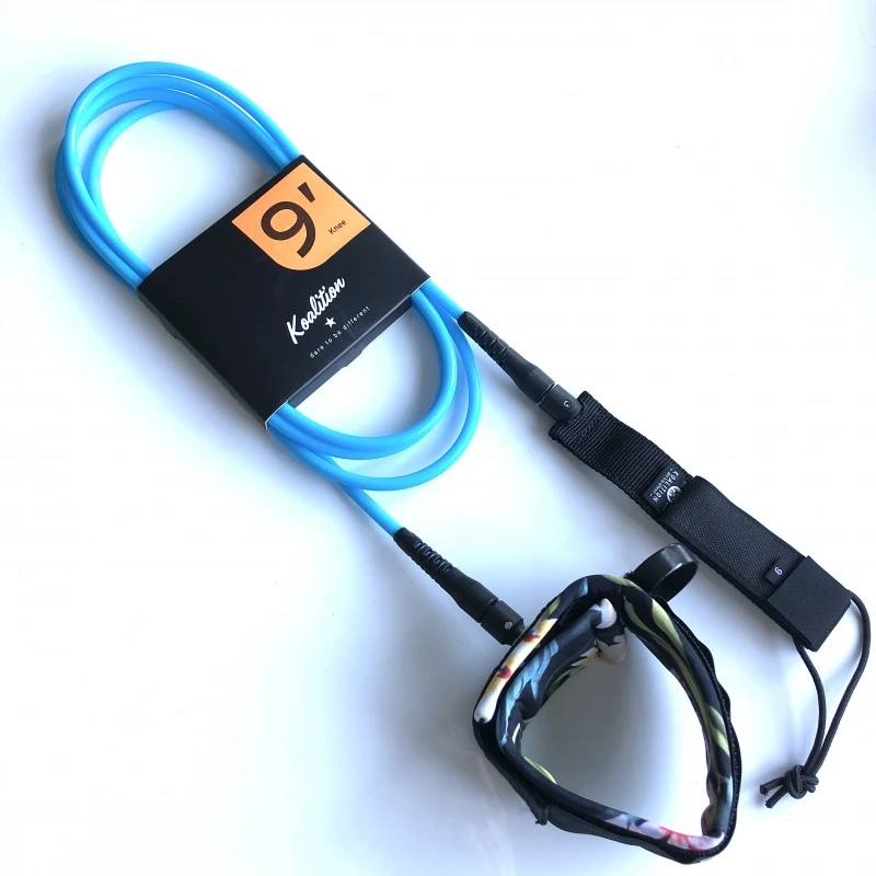 Koalition 9ft Waikiki Longboard Knee Leash Blue 1 Koalition 9ft Waikiki Longboard Knee Leash Blue