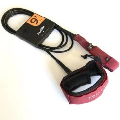 Koalition 9ft Longboard Knee Leash Red Black