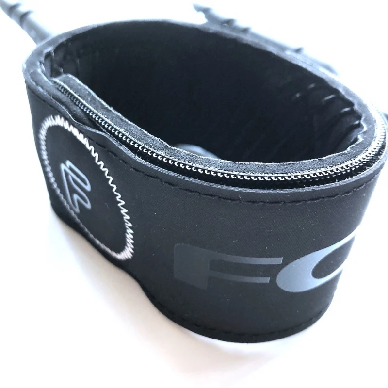 FCS 6ft Freedom Helix Comp Leash Smoke White 2 FCS 6ft Freedom Helix Comp Leash Smoke White - Image 2