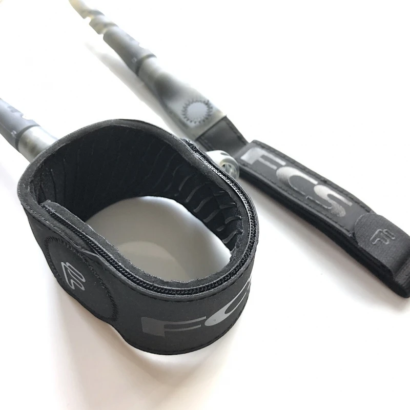 FCS 6ft Freedom Helix Comp Leash Natural Black 3 FCS 6ft Freedom Helix Comp Leash Natural Black - Image 3