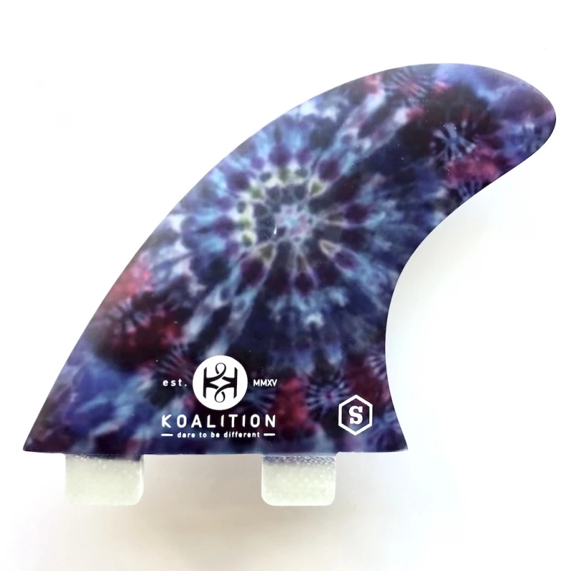 Koalition Tie Dye Surfboard Fin Set Small FCS 1 Koalition Tie Dye Surfboard Fin Set Small FCS