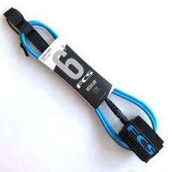 FCS Classic Surfboard Leash 6ft Blue