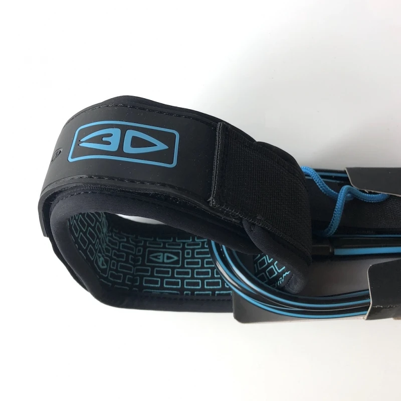Ocean Earth OneXT Longboard Knee Comp Leash 9ft - Black/Blue 3 Ocean Earth OneXT Longboard Knee Comp Leash 9ft - Black/Blue - Image 3