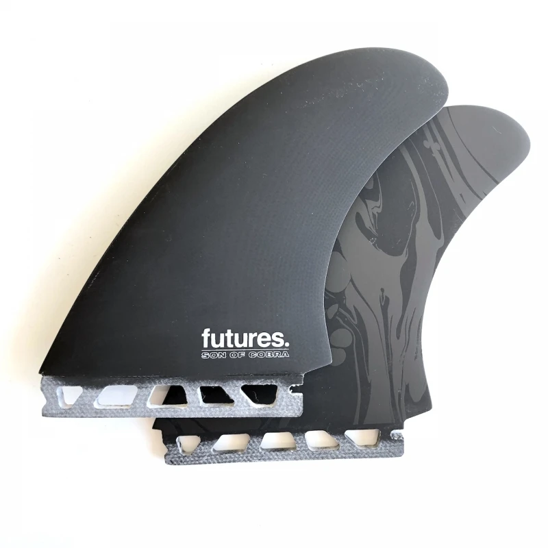 Futures Fins Son Of Cobra Twin Fin Set Fibreglass Black 1 Futures Fins Son Of Cobra Twin Fin Set Fibreglass Black