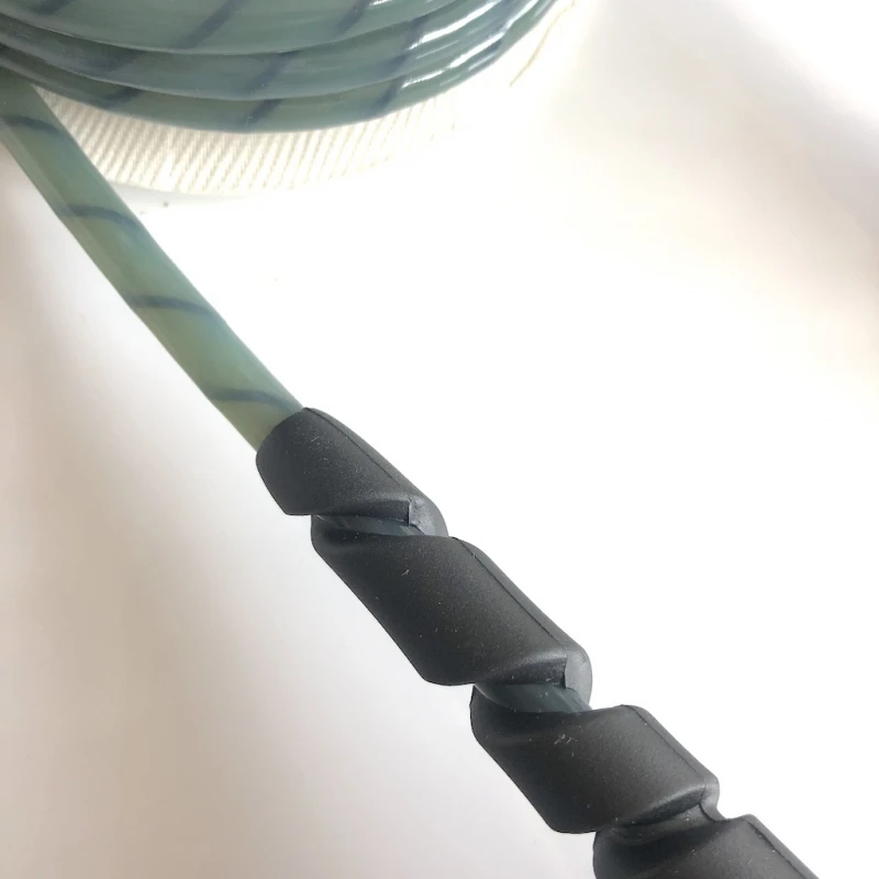 FCS 6ft Freedom Helix Leash Grey Green 3 FCS 6ft Freedom Helix Leash Grey Green - Image 3