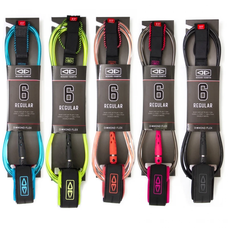 Ocean And Earth Regular Surfboard Leash 6ft - Pink 1 Ocean And Earth Regular Surfboard Leash 6ft - Pink