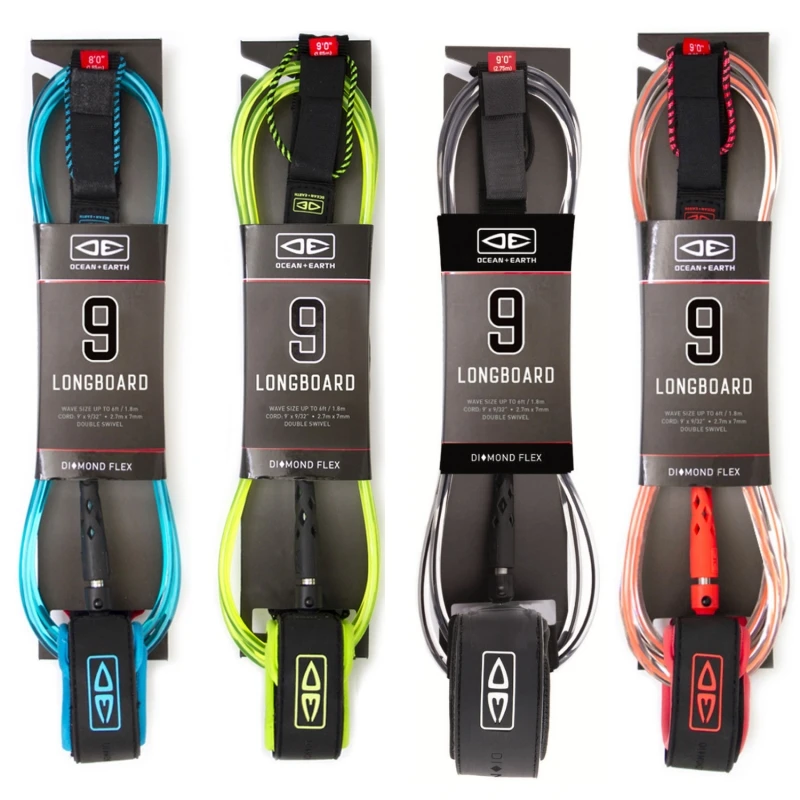 Ocean And Earth Regular Surfboard Leash 9ft Ankle - Lime 1 Ocean And Earth Regular Surfboard Leash 9ft Ankle - Lime