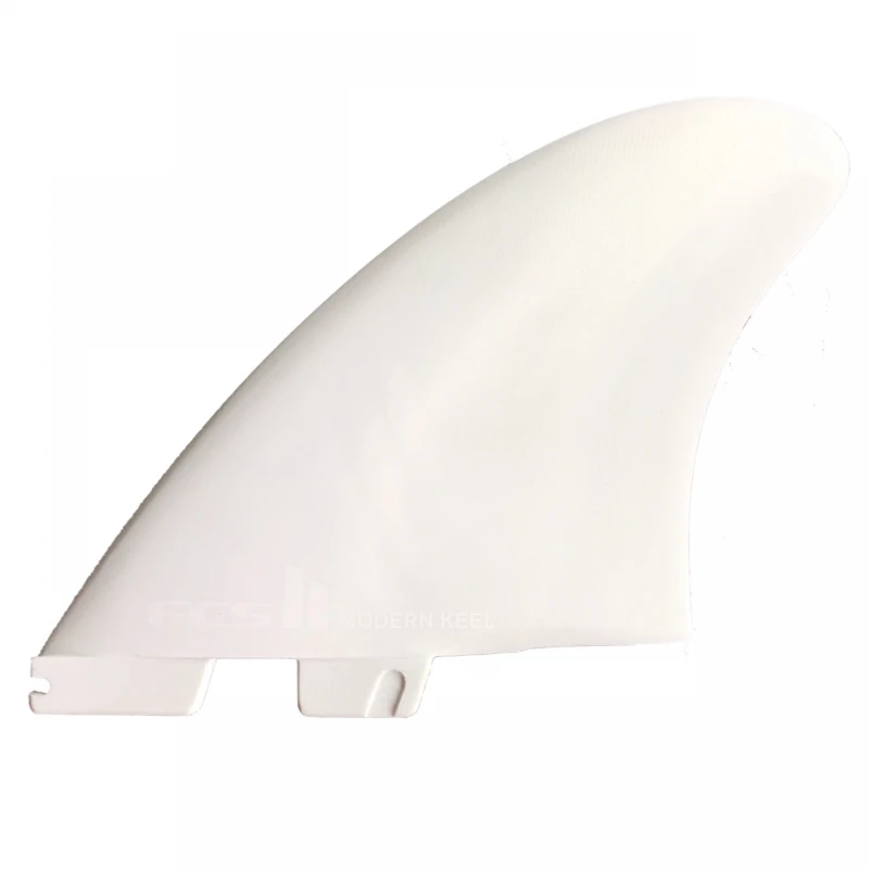 FCS II Modern Keel PC Twin Surfboard Fin Set White Marble 1 FCS II Modern Keel PC Twin Surfboard Fin Set White Marble