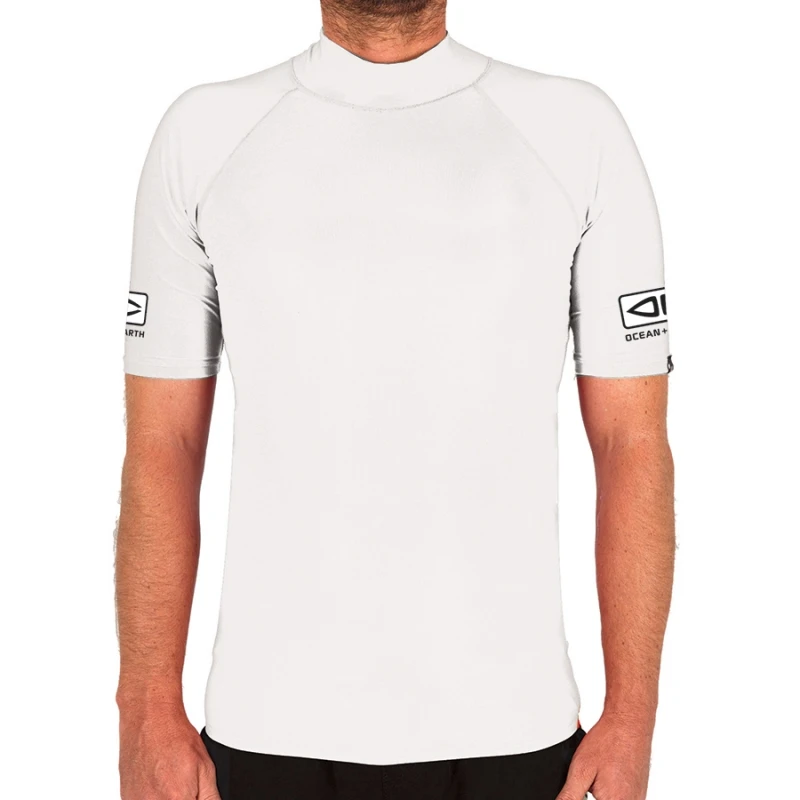 Ocean Earth Comp Rash Vest White - Large 1 Ocean Earth Comp Rash Vest White - Large