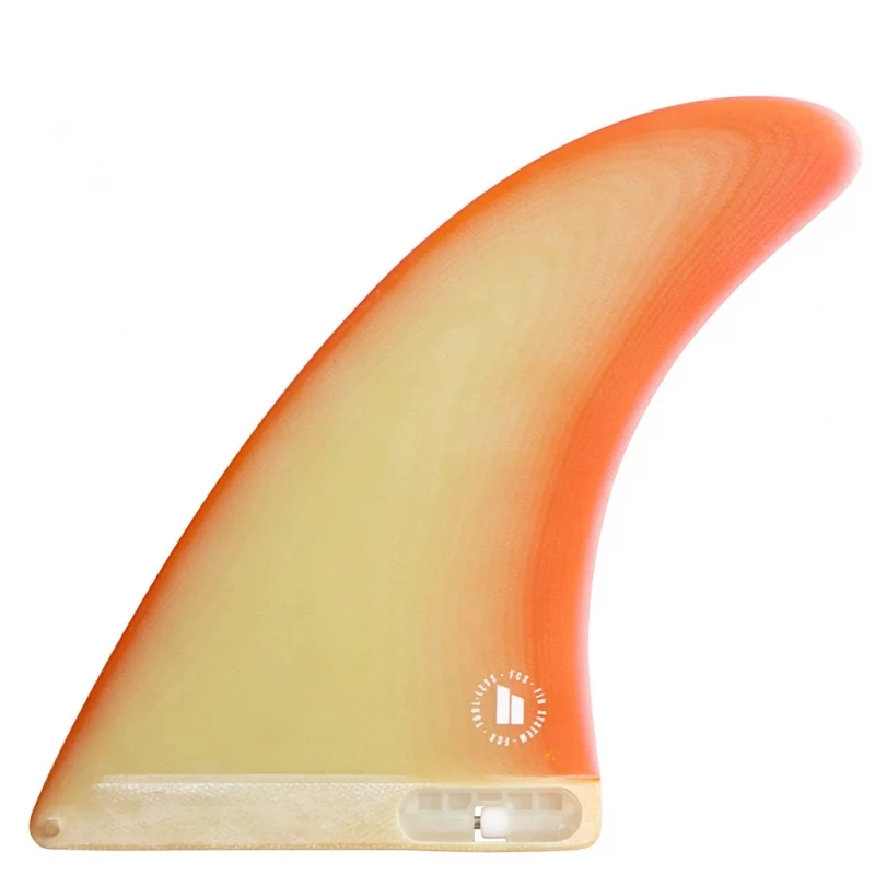 FCS II Single Longboard Surfboard Fin Sunburst Orange - 7 Inch 1 FCS II Single Longboard Surfboard Fin Sunburst Orange - 7 Inch