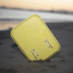 Tray Surf Co Bodysurfing Fry Trayboard 2.0 Yellow -Surf Gear Shop tray surf fry board yellow back beach 40603
