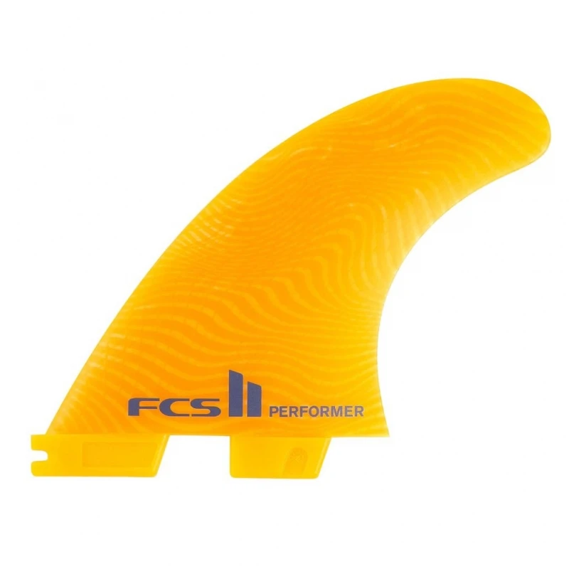 FCS II Performer Neo Glass Mango Thruster Surfboard Fins Large 1 FCS II Performer Neo Glass Mango Thruster Surfboard Fins Large