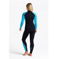 C-Skins Surflite 3/2mm Womens Wetsuit Back Zip Raven Cyan - UK 8 14 C-Skins Surflite 3/2mm Womens Wetsuit Back Zip Raven Cyan - UK 8 -Surf Gear Shop womens surflite 3x2 gbs stmr cyan azure qtr2 11204