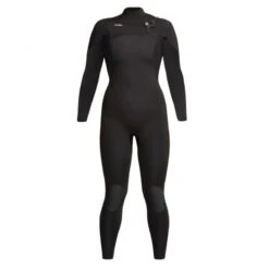 Xcel Womens Comp 4/3mm Chest Zip Wetsuit Black - USA 10T (UK 12 Tall)