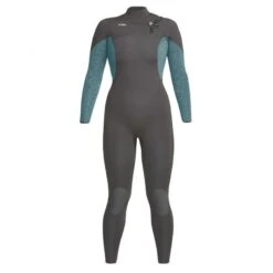 Xcel Wetsuits Womens Comp 3/2mm Wetsuit Grey Tin Flower - USA8 (UK10)
