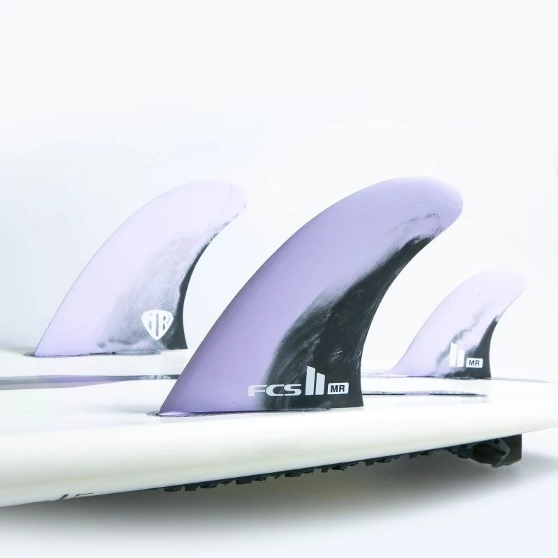 FCS II MR PC Surfboard Fins Lavender Black 2 FCS II MR PC Surfboard Fins Lavender Black - Image 2